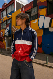 Chaqueta deportiva vintage original de los años 90 – Colorblock | Unisex - SIZE: S
