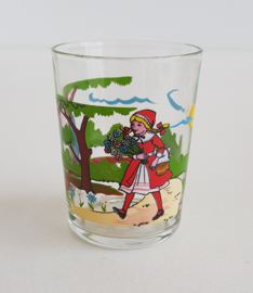 VINTAGE GLAS ROODKAPJE