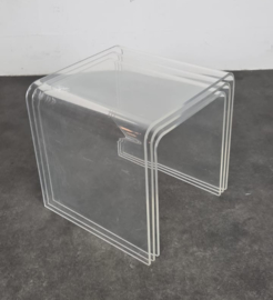 VINTAGE ACRYLIC NESTINGTABLES