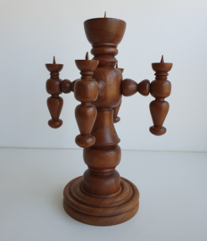 GROTE VINTAGE HOUTEN KANDERLAAR