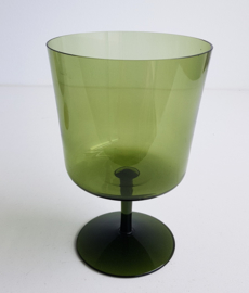 VINTAGE GLAZEN BLOEMPOT