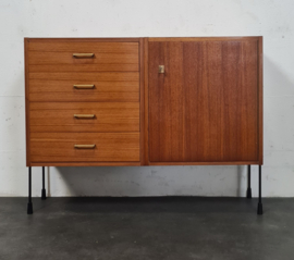 VINTAGE SIDEBOARD, OMNIA ERNST HILKER, DUITSLAND, 1960S