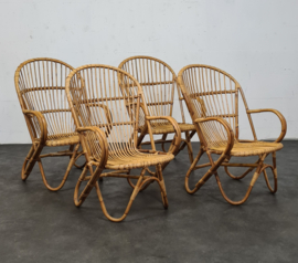 VINTAGE ROTAN FAUTEUIL