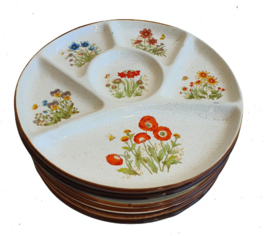 VINTAGE FONDUEBORDEN, WILD FLOWER