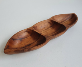 VINTAGE TEAK HOUTEN SCHAAL