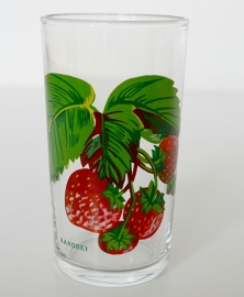 VINTAGE GLAS AARDBEI