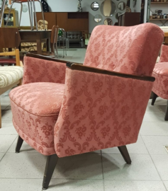 SET VINTAGE ROZE FAUTEUILS