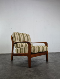 VINTAGE FAUTUIL & HOCKER , THAMS
