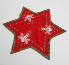 VINTAGE KLEEDJE , KERSTSTER