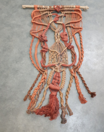 VINTAGE MACRAME WANDKLEED XXL