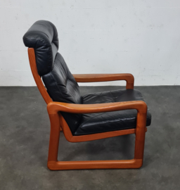 VINTAGE HIGHBACK FAUTEUIL , POUL JEPPESEN, DENMARK, 1970S