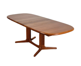 VINTAGE TEAK EETTAFEL GLOSTRUP