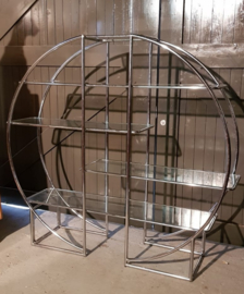 VINTAGE CIRKEL VITRINE DISPLAY