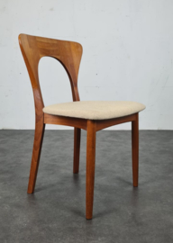 VINTAGE TEAK STOELEN, NIELS KOEFOEDS , MODEL PETER