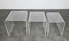 VINTAGE ACRYLIC NESTINGTABLES