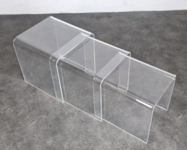 VINTAGE ACRYLIC NESTINGTABLES