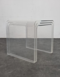 VINTAGE ACRYLIC NESTINGTABLES