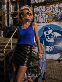 Vintage Salabianca Kobaltblauwe Top met Pailletten Details . Size M