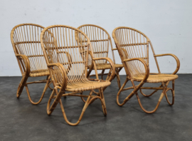 VINTAGE ROTAN FAUTEUIL