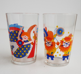 VINTAGE KINDER GLAZEN