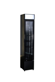 Glasdeur koelkast - 105 liter zwart