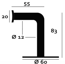 RVS leuningdrager