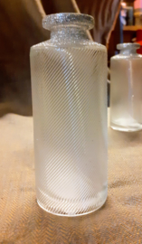 Flesje van draadglas met Zilver