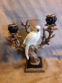Chique Kandelaar met vogel