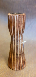 Handgemaakte houten kaarsenstandaard S