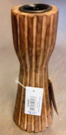 Handgemaakte houten kaarsenstandaard M