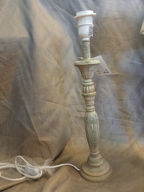 Elegante lampenvoet, Vintage Groen