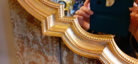 Decoratieve Gouden Spiegel