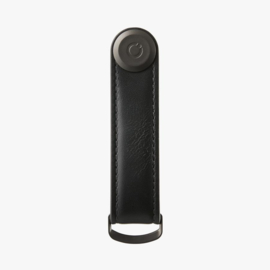 Key Organiser Leather - Black with Black Stitching