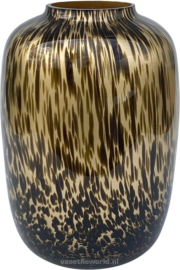 Artic S old gold cheetah Ø21 x H29 cm