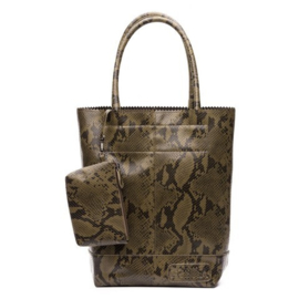 Natural Bag Kartel Snake Python - Army Green