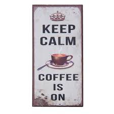 Magneet "Keep calm coffee is on"