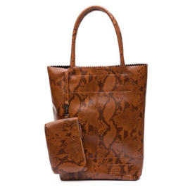 Natural Bag Kartel Snake Python - Camel