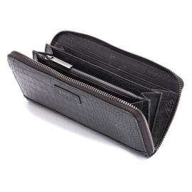 Natural Bag - Luxe Wallet - Croco - Zwart