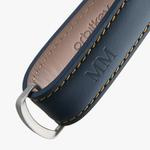 Key Organiser Leather - Navy with Tan Stitching