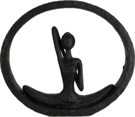 Yogabeeld ''Ring'' Zwart