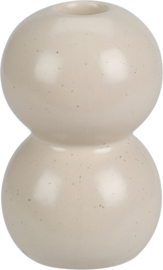 Kandelaar ''Bubble''  11cm Crème