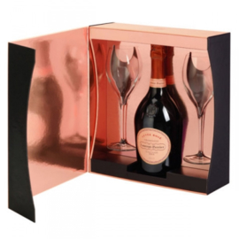 Laurent-Perrier Cuvée Rosé Brut in geschenkverpakking met 2 glazen