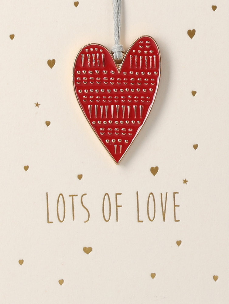Räder Mini Ornament Card "Lots of Love"