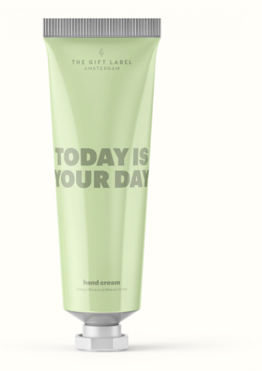 The Gift Label Handcream tube STUDIO "Today is your day'