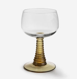 HKliving Swirl Wineglass High | Green