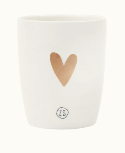 Zusss Espresso kopje "hartje" | goud