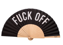 Fan wood "Fuck off"