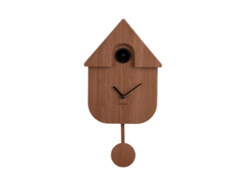 Karlsson Wall Clock Modern Cuckoo | dark wood