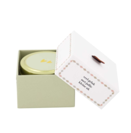 Zusss Geurkaars "Veel geluk met jullie kleine uk"