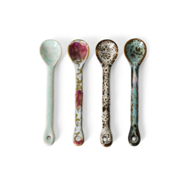 HKliving 70's Ceramics Spoons "Marine" M set of 4